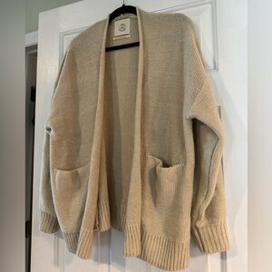 Urban Outfitters Cozy Beige Knit Cardigan